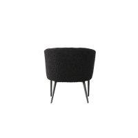 Svea Bianca fauteuil - teddy - zwart