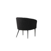 Svea Bianca fauteuil - teddy - zwart