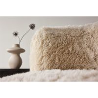 Svea Sofia fauteuil - fake fur - off white