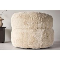 Svea Sofia fauteuil - fake fur - off white