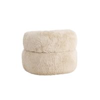 Svea Sofia fauteuil - fake fur - off white