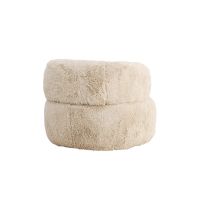 Svea Sofia fauteuil - fake fur - off white