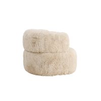Svea Sofia fauteuil - fake fur - off white