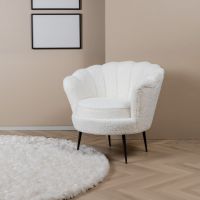 Svea Rano fauteuil - teddy - wit