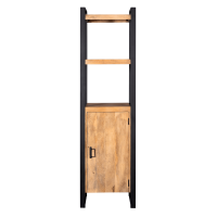 Starfurn Boekenkast Boaz met 1 deur - 55 cm - naturel