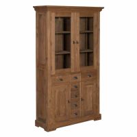 Tower Living Bologna vitrinekast - 115 cm - bruin