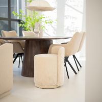 By-Boo Marque poef met rugleuning