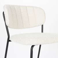 Puur Viken barstoel bouclé - wit