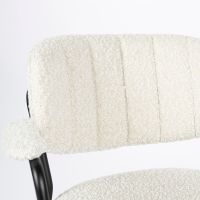 Puur Viken armstoel bouclé - wit