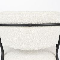Puur Viken armstoel bouclé - wit