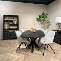 Livingfurn Norris stellingkast 110 cm - zwart