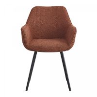 Livingfurn Luca eetkamerstoel - boucle - bruin