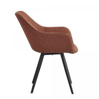 Livingfurn Luca eetkamerstoel - boucle - bruin