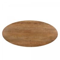 Livingfurn Jesper ovale eettafel - 210 cm - mangohout - naturel | Showroommodel