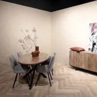 Livingfurn Jesper ovale eettafel - 210 cm - mangohout - naturel | Showroommodel