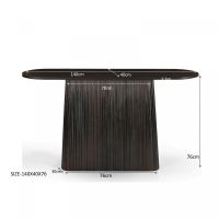 Livingfurn Salvator sidetable 140 cm - hout - bruin