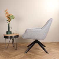 DS4U Miron draaifauteuil - grijs