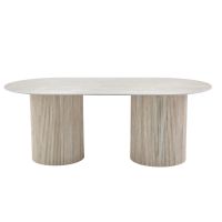 DS4U Tony eettafel travertin-look - beige