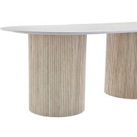 DS4U Tony eettafel travertin-look - beige