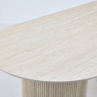 DS4U Tony eettafel travertin-look - beige