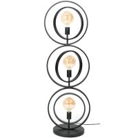 Fraaai Vloerlamp Twan 3L - zwart
