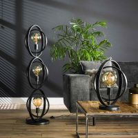 Fraaai Vloerlamp Twan 3L - zwart