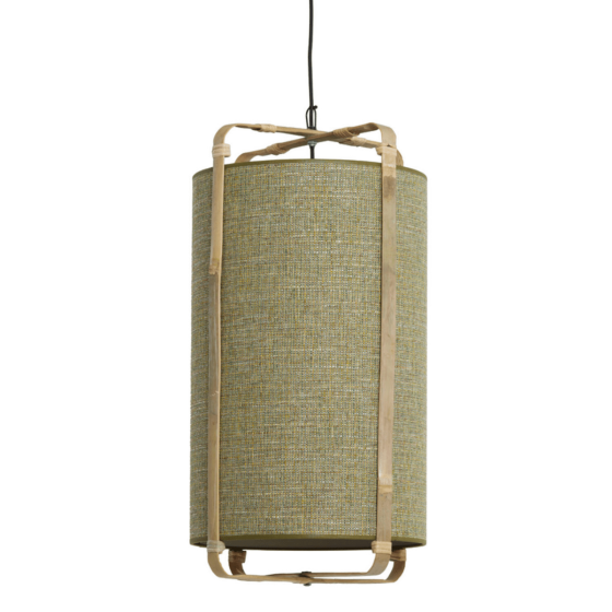 Sendai hanglamp Ø37x66 cm - groen/bamboo