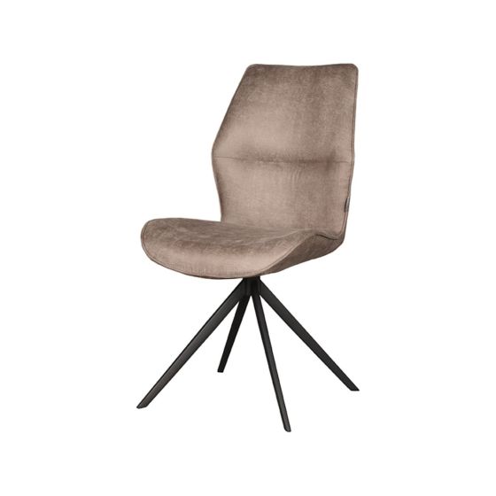 Comfy eetkamerstoel micro suede - taupe