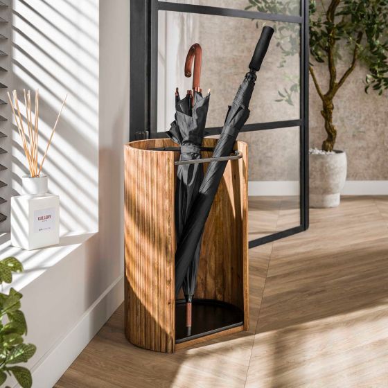 Sedona paraplubak massief mangohout - zand