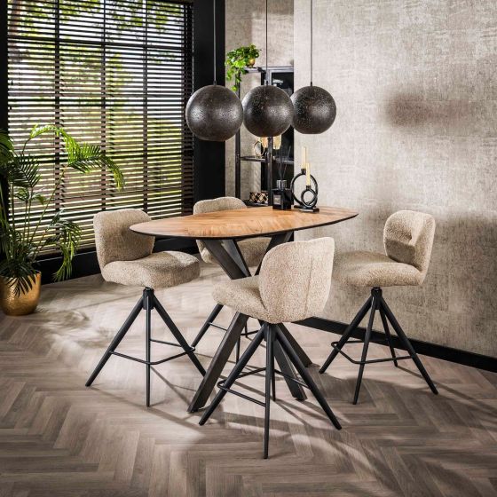 Miko organische bartafel - 140 cm - naturel