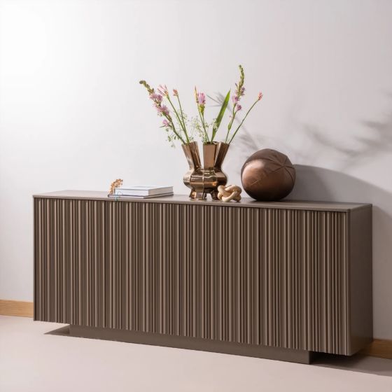 Nova dressoir 200 cm grenen - truffelbruin