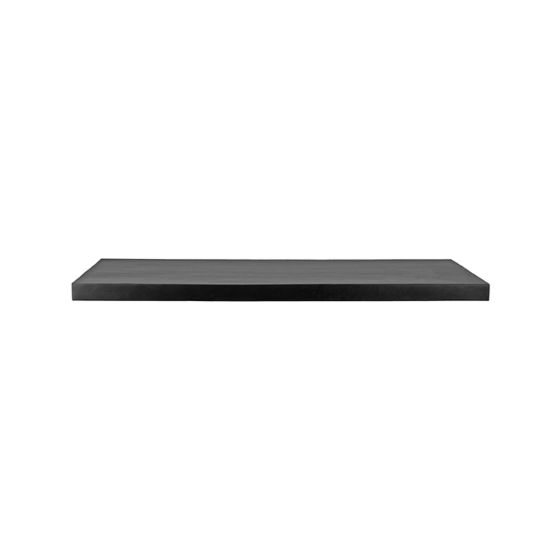 Restaurant/Bartafel Blad Rechthoekig Straight Edge 120x70 cm - zwart