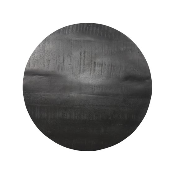 Restaurant/Bartafel Blad Rond Sloppy Edge Ø70 cm - zwart
