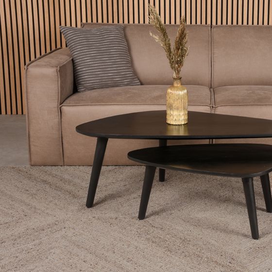 Blendy vloerkleed wol 200x300 cm taupe