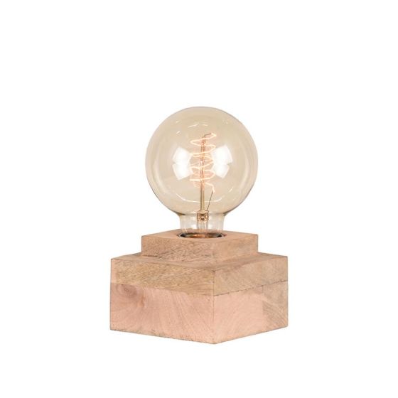 Block tafellamp mangohout 11 cm naturel