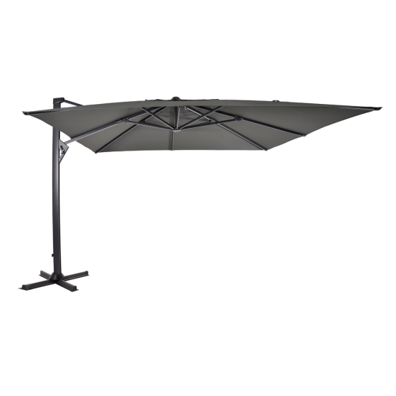Zweefparasol Taurus 3x4mtr - grijs