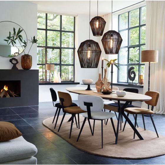 Boje vloerkleed 300x160 cm - bruin