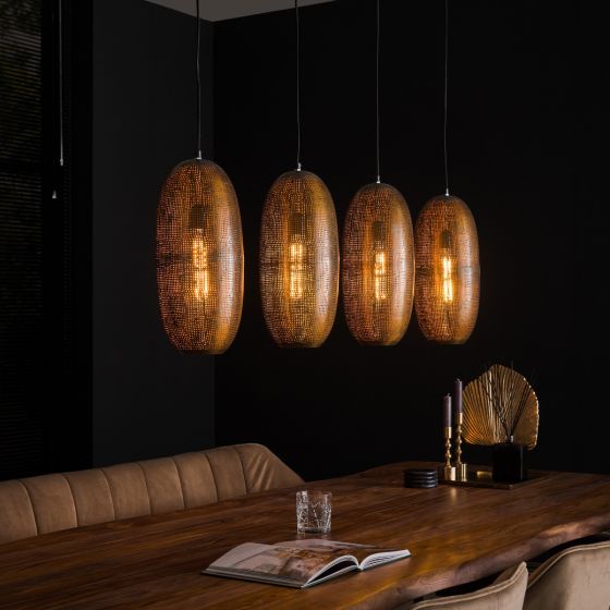 Francis hanglamp 4L - brons antiek