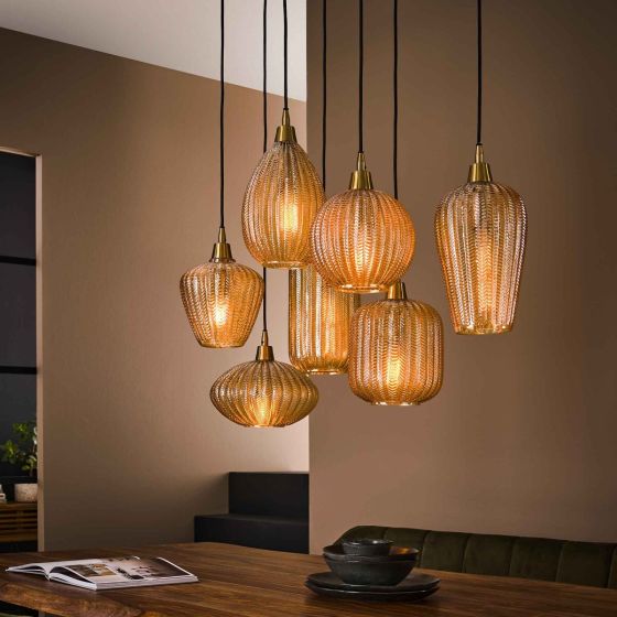 Elsie hanglamp 7L patroon mix van het woonmerk Fraaai