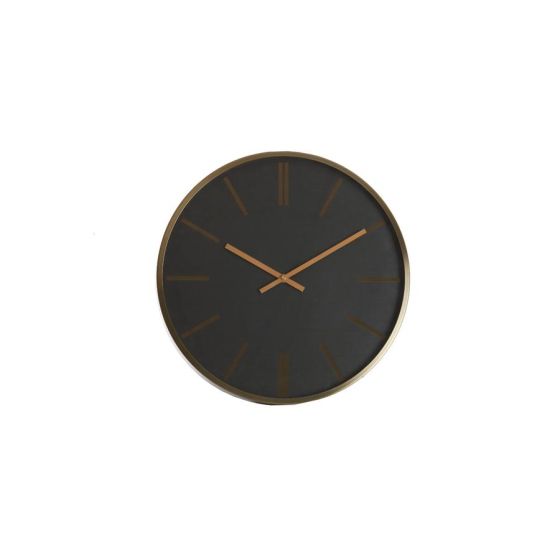 Emporio klok Ø40 cm - zwart/goud
