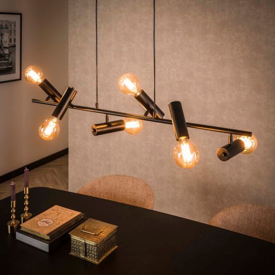 Barnsley hanglamp 6L 110 cm charcoal van het woonmerk Fraaai