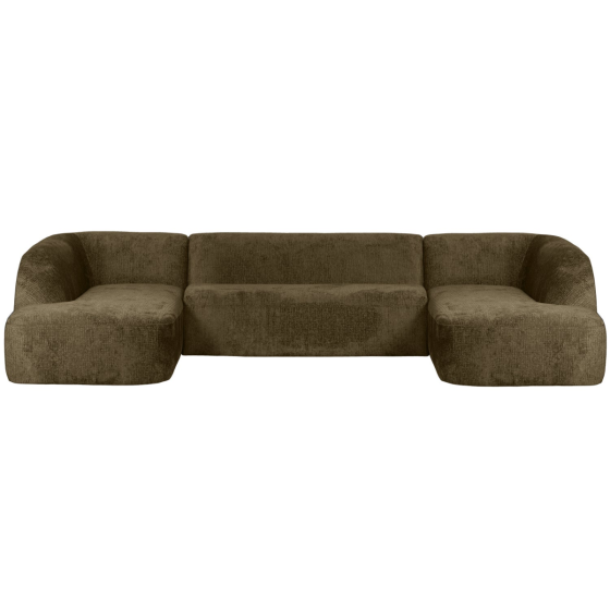 Sloping u-vorm bank velvet