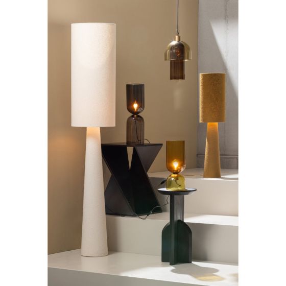 Loft vloerlamp XL metaal/bouclé 187xø35 cm