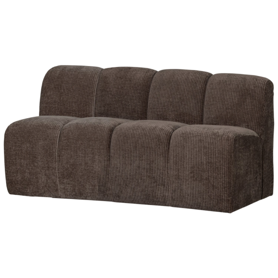 Mojo eetbankje met rugleuning 164 cm geweven ribstof