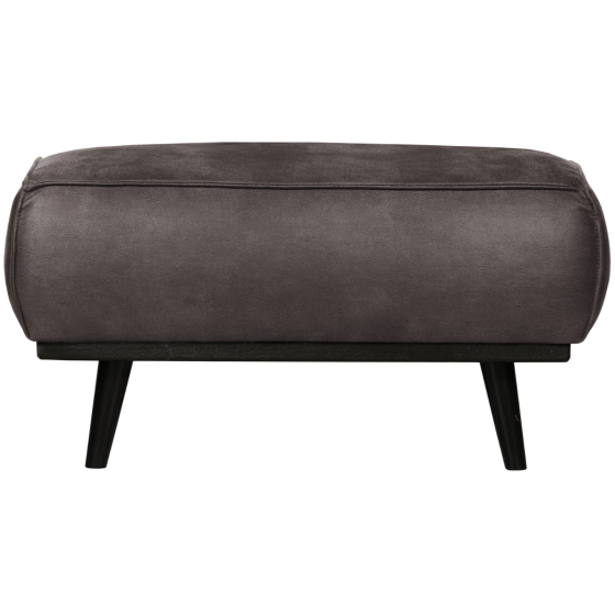 Statement hocker ecoleer - donkergrijs