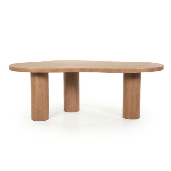 Bobbie eettafel organisch walnoot - lichtbruin