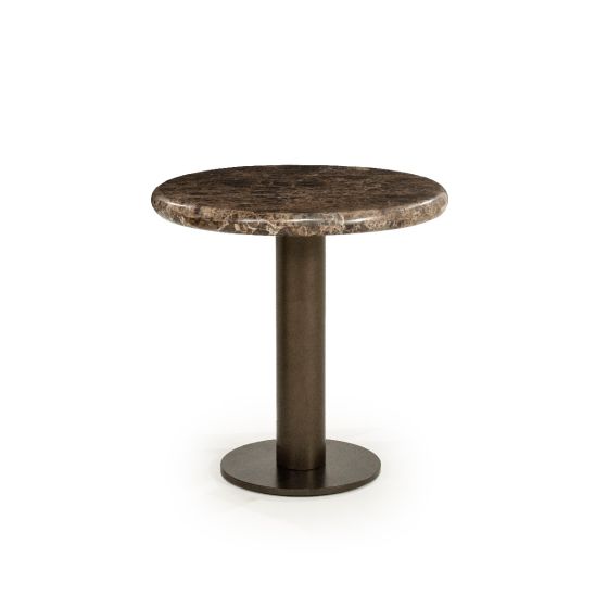 Luigi bijzettafel ø45 cm - bruin