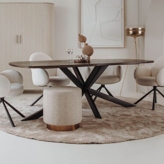 Silvi eettafel Deens ovaal - 220 cm