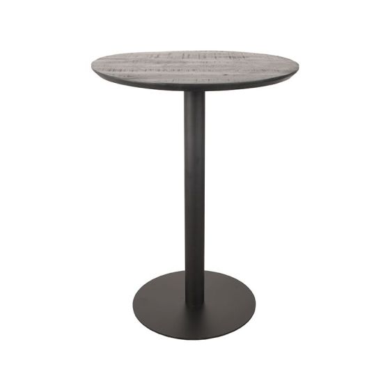 Restaurant/Bartafel Ø70x92 cm - sloppy edge - zwart