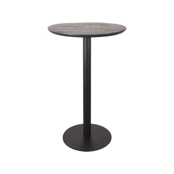 Restaurant/Bartafel Ø70x108 cm - sloppy edge - zwart